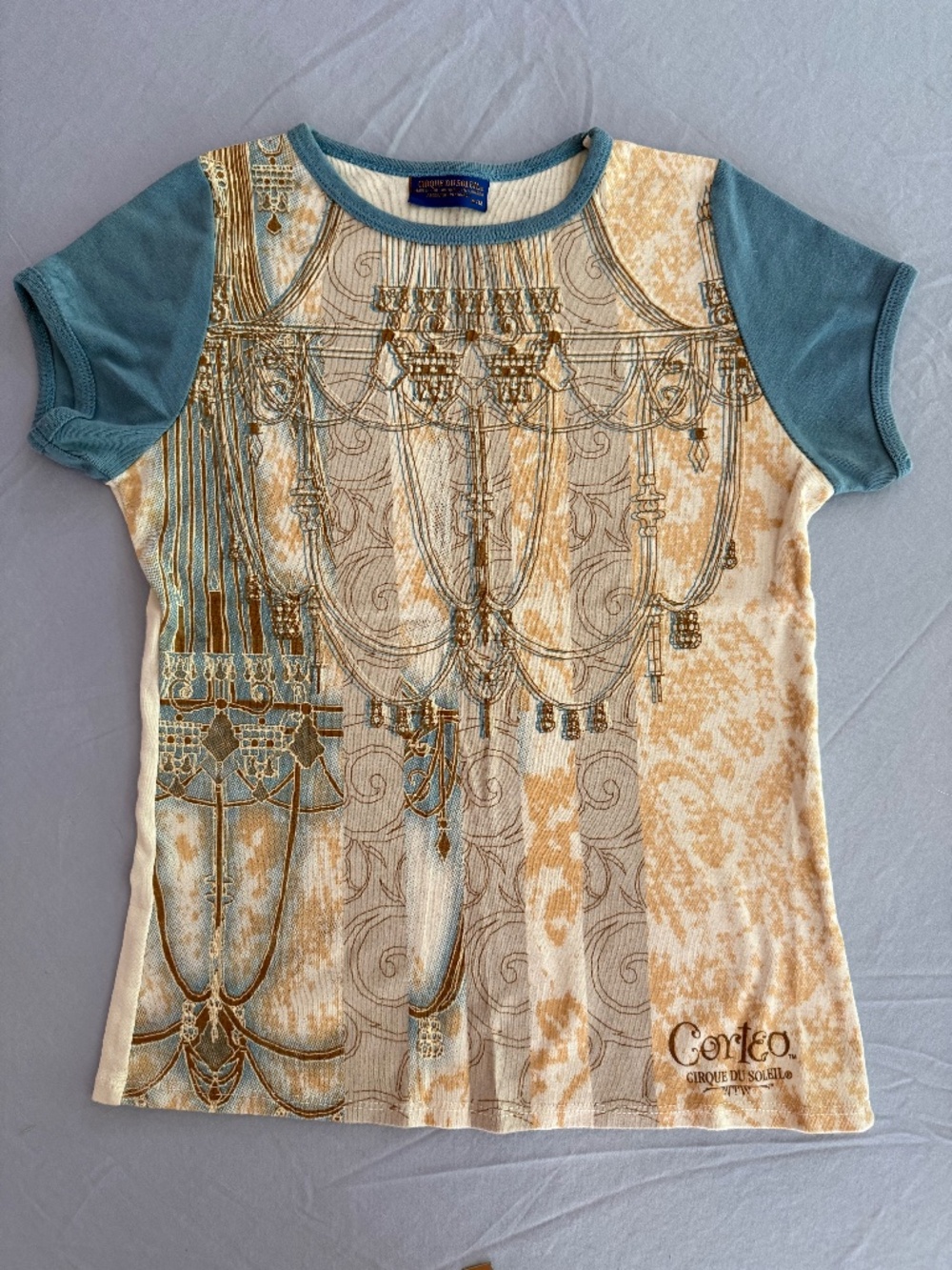 Cirque Du Soleil Womens Graphic Corteo T-Shirt Baby Tee Size M